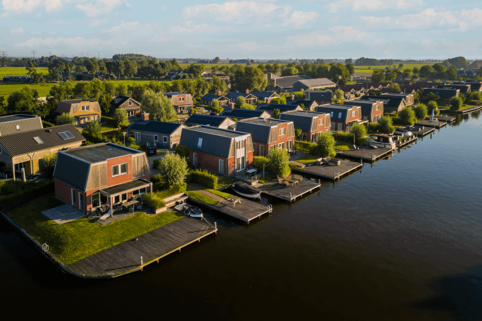 vakantiehuis 6 personen in tusken de marren parkoverzicht