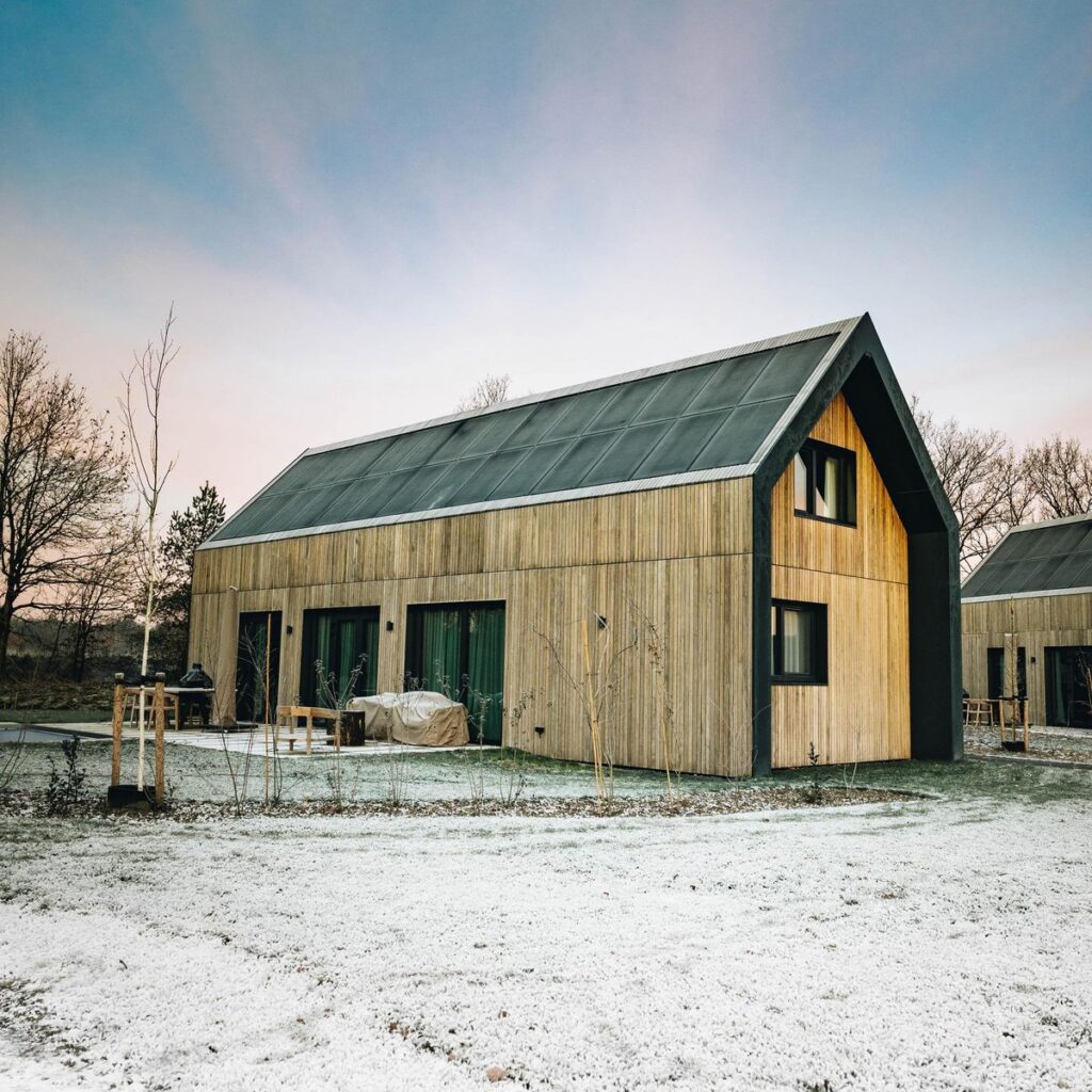 unbrick one met sauna 2 personen in appelscha op vakantiepark brinckerduyn voorkant