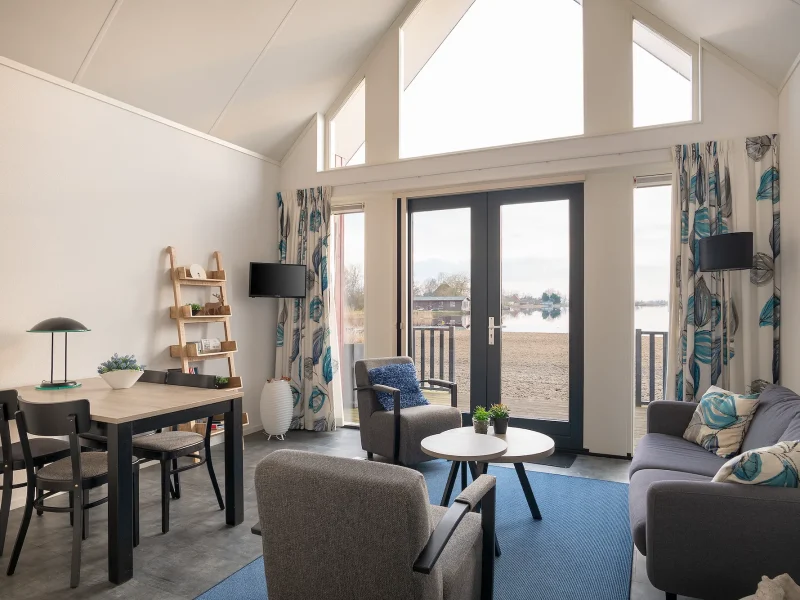 strandlodge duin 4 personen in langelille op waterpark langelille woonkamer