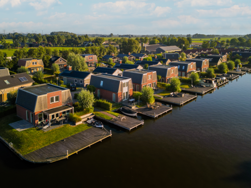 vakantiehuis 6 personen in tusken de marren parkoverzicht