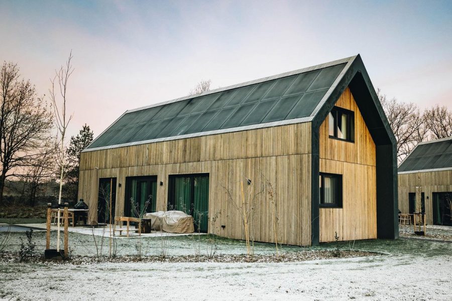 unbrick one met sauna 2 personen in appelscha op vakantiepark brinckerduyn voorkant